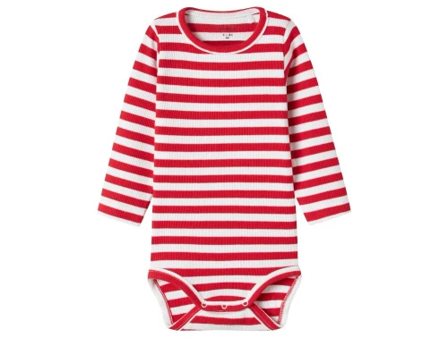 Name It body hvid med røde striper